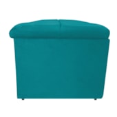 Calçadeira Munique 160 cm Queen Size Suede Azul Turquesa AM Decor