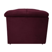 Calçadeira Munique 160 cm Queen Size Suede Bordô AM Decor