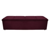 Calçadeira Munique 160 cm Queen Size Suede Bordô AM Decor