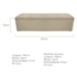 Calçadeira Munique 195 cm King Size Corano Bege AM Decor
