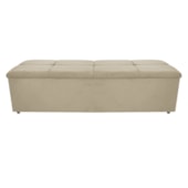Calçadeira Munique 195 cm King Size Corano Bege AM Decor