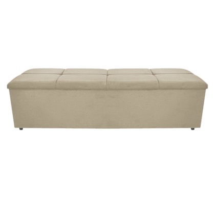 Calçadeira Munique 195 cm King Size Corano Bege AM Decor