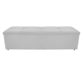 Calçadeira Munique 195 cm King Size Corano Branco AM Decor