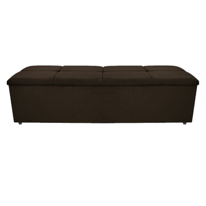 Calçadeira Munique 195 cm King Size Corano Marrom AM Decor