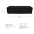 Calçadeira Munique 195 cm King Size Corano Preto AM Decor