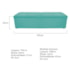 Calçadeira Munique 195 cm King Size Suede Azul Tiffany AM Decor