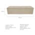 Calçadeira Munique 195 cm King Size Suede Bege AM Decor