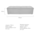 Calçadeira Munique 195 cm King Size Suede Branco AM Decor