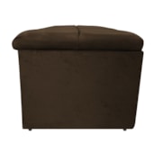 Calçadeira Munique 195 cm King Size Suede Marrom AM Decor