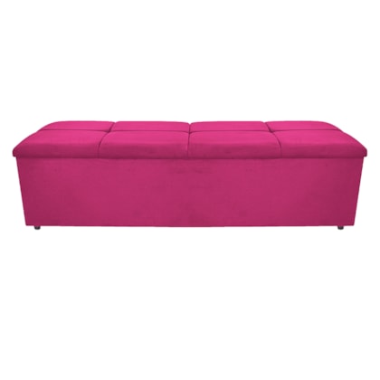 Calçadeira Munique 195 cm King Size Suede Pink AM Decor