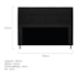 Calçadeira Munique 195 cm King Size Suede Preto AM Decor