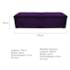 Calçadeira Munique 195 cm King Size Suede Roxo AM Decor