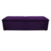 Calçadeira Munique 195 cm King Size Suede Roxo AM Decor