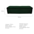 Calçadeira Munique 195 cm King Size Suede Verde AM Decor