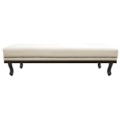 Calçadeira Queen Orlando P02 160 cm para cama Box Corano Bege - Amarena Móveis