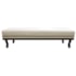 Calçadeira Queen Orlando P02 160 cm para cama Box Linho Bege - Amarena Móveis
