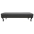 Calçadeira Queen Orlando P02 160 cm para cama Box Linho Cinza Escuro - Amarena Móveis