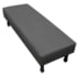 Calçadeira Queen Orlando P02 160 cm para cama Box Linho Cinza Escuro - Amarena Móveis