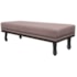 Calçadeira Queen Orlando P02 160 cm para cama Box Linho Rosê - Amarena Móveis