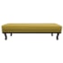 Calçadeira Queen Orlando P02 160 cm para cama Box Suede Amarelo - Amarena Móveis