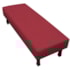 Calçadeira Queen Orlando P02 160 cm para cama Box Suede Vermelho - Amarena Móveis