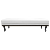 Calçadeira Solteiro Orlando P02 90 cm para cama Box Corano Branco - Amarena Móveis