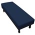 Calçadeira Solteiro Orlando P02 90 cm para cama Box Suede Azul Marinho - Amarena Móveis