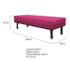 Calçadeira Solteiro Orlando P02 90 cm para cama Box Suede Pink - Amarena Móveis