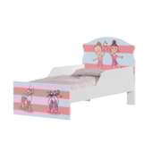 Cama Infantil 2 Bailarinas com Proteção Lateral 153cm x 79cm KMCB