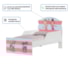 Cama Infantil 2 Bailarinas com Proteção Lateral 153cm x 79cm KMCB