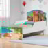 Cama Infantil Aventura Jurássica com Proteção Lateral 153cm x 79cm KMCB