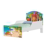Cama Infantil Aventura Jurássica com Proteção Lateral 153cm x 79cm KMCB