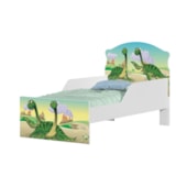 Cama Infantil Dinossauros com Proteção Lateral 153cm x 79cm KMCB