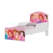 Cama Infantil Princesas com Proteção Lateral 153cm x 79cm KMCB