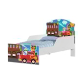 Cama Infantil Quartel do Fogo com Proteção Lateral 153cm x 79cm KMCB