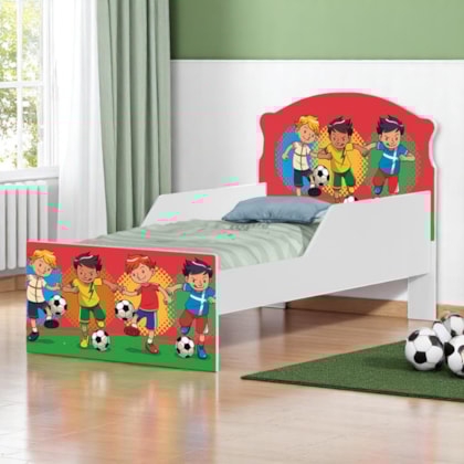 Cama Infantil Time dos Sonhos com Proteção Lateral 153cm x 79cm KMCB