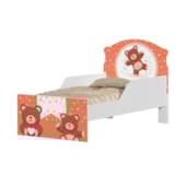 Cama Infantil Ursinho com Proteção Lateral 153cm x 79cm KMCB