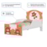 Cama Infantil Ursinho com Proteção Lateral 153cm x 79cm KMCB