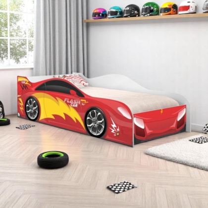 Cama Solteiro Turbo Vermelho 197cm x 92cm KMCB