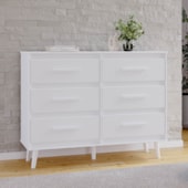 Cômoda Girassol 6 Gavetas MB1 Branco