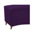 Conjunto Cabeceira Estofado Yasmim + Recamier Baú Yasmim 195 Cm Para Cama Box King Size Quarto Suede Roxo - Amarena