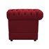Conjunto Divã Sofá 2 Lugares e Poltrona Cadeira Decorativa Chesterfield Ana Suede Vermelho Recepção Sala de Estar - AM Decor