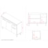 Cozinha Zínia Completa Balcão com Tampo MB1 300cm Branco Puxador Branco
