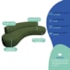 Divã Recamier Celeste Curvo Sala Estar Luxo 160cm Linho Verde