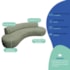 Divã Recamier Celeste Curvo Sala Estar Luxo 200cm Bouclé Verde Oliva