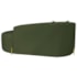 Divã Recamier Curvo Sala de Estar Recepção Inglaterra 180cm Pés Metal Dourado Lado Direito Linho Verde