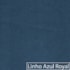 Divã Recamier Curvo Sala de Estar Recepção Inglaterra 200cm Pés Madeira Lado Esquerdo Linho Azul Royal