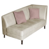 Diva Recamier Heitor 140cm Lado Esquerdo Linho Bege - Amarena Móveis