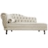 Diva Recamier Juliana 130cm Lado Direito Linho Bege - Amarena Móveis