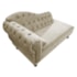 Diva Recamier Juliana 130cm Lado Direito Linho Bege - Amarena Móveis